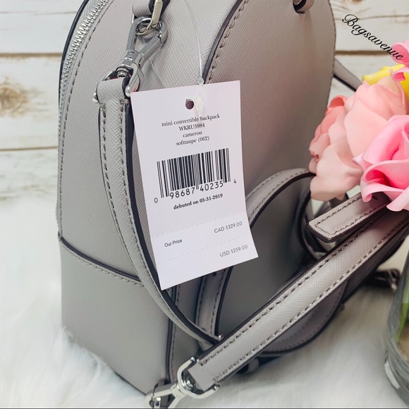 Kate Spade Mini Convertible Backpack Crossbody - Picture 7 of 8